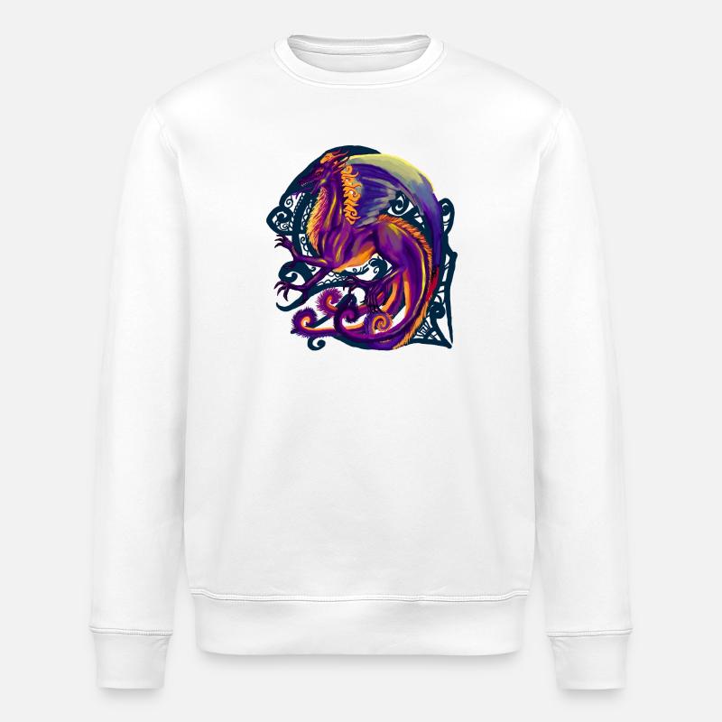 Drachen - Stanley/Stella Unisex Bio-Sweatshirt ROLLER - Weiß