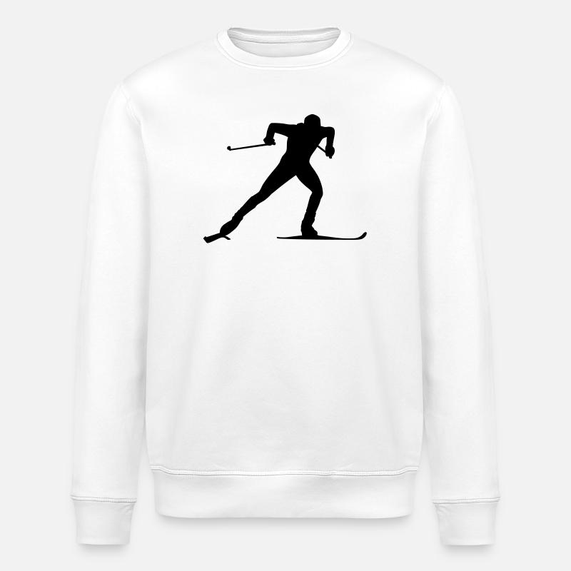Skilanglauf - Stanley/Stella Unisex Bio-Sweatshirt ROLLER - Weiß