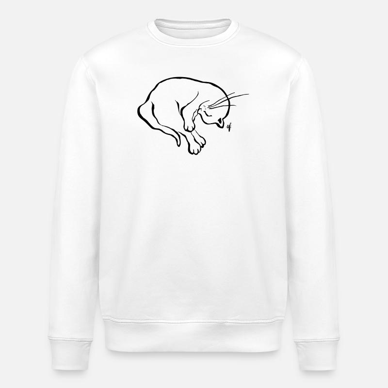 Mon petit chat se remet - Sweat bio ROLLER Stanley/Stella Unisexe - blanc