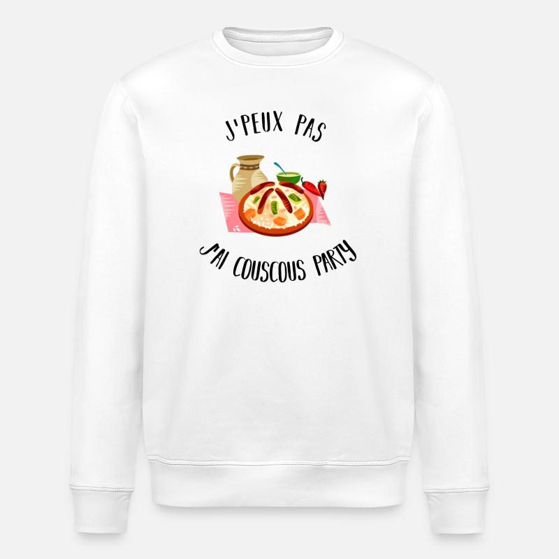 J'peux Pas J'ai Couscous Party  - Sweat bio ROLLER Stanley/Stella Unisexe - blanc