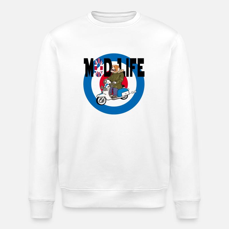 Mod Leben - Stanley/Stella Unisex Bio-Sweatshirt ROLLER - Weiß