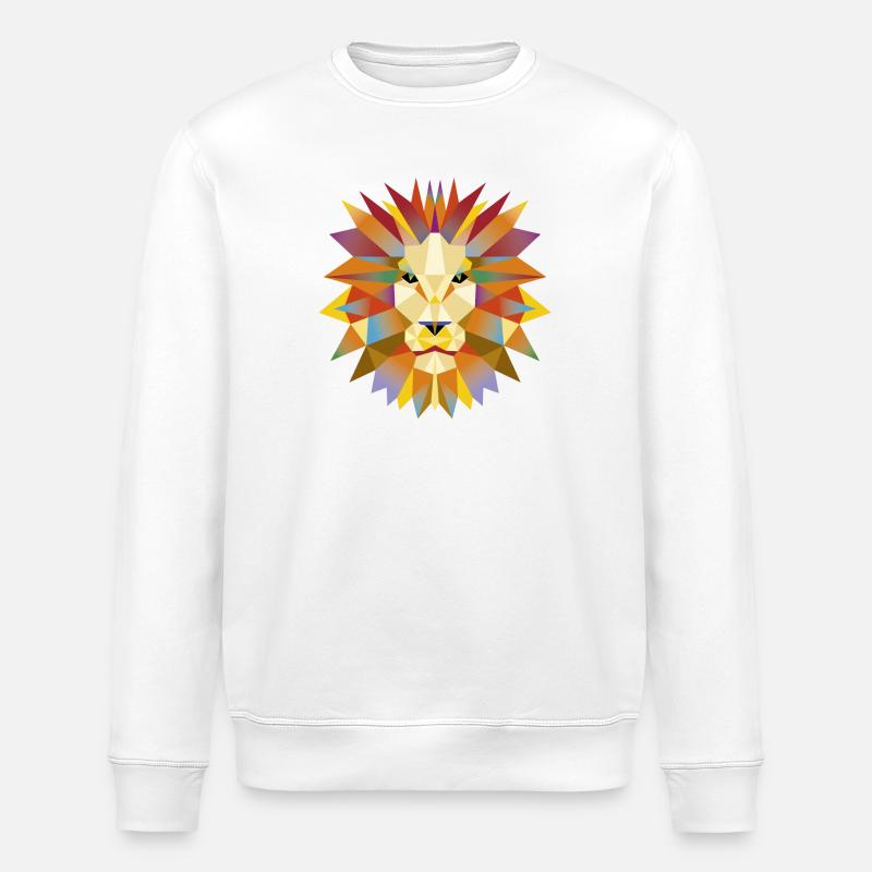 Löwenkopf 1 - Stanley/Stella Unisex Bio-Sweatshirt ROLLER - Weiß