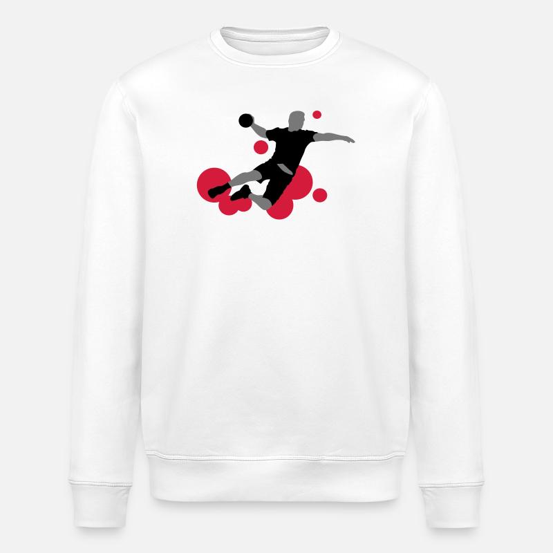 Handball - Stanley/Stella Unisex Bio-Sweatshirt ROLLER - Weiß