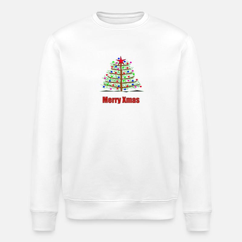 Merry Xmas - Stanley/Stella Unisex Bio-Sweatshirt ROLLER - Weiß