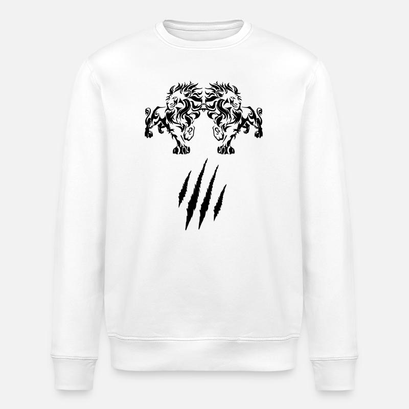 Lion - Sweat bio ROLLER Stanley/Stella Unisexe - blanc