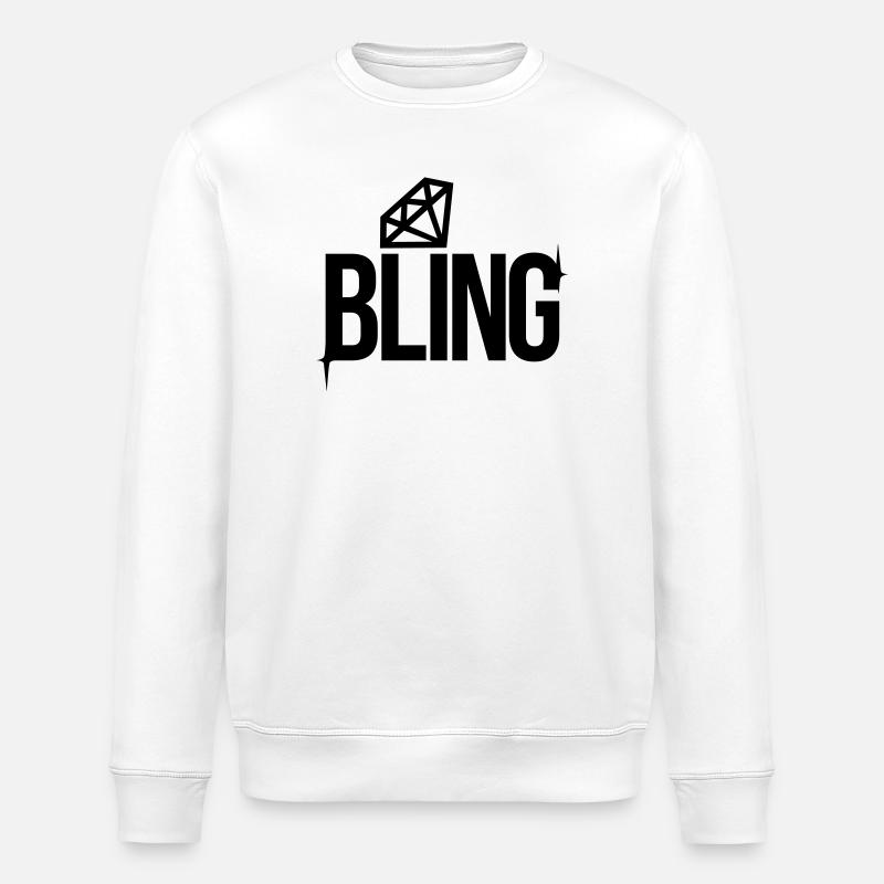 Bling - Stanley/Stella Unisex Bio-Sweatshirt ROLLER - Weiß