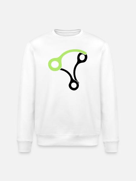 3skydivepins - Stanley/Stella Unisex Bio-Sweatshirt ROLLER - Weiß