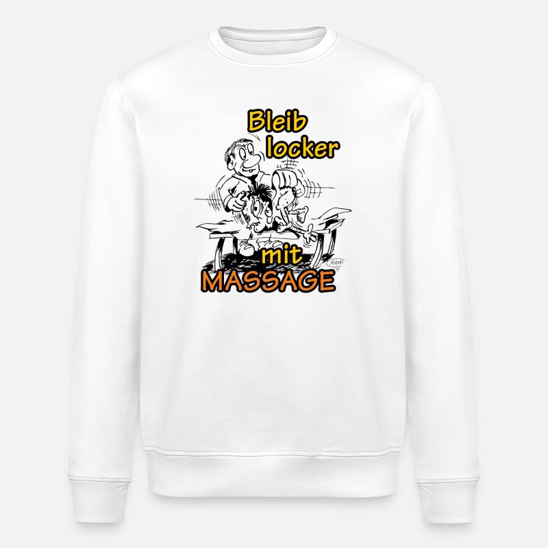 Massage - Stanley/Stella Unisex Bio-Sweatshirt ROLLER - Weiß