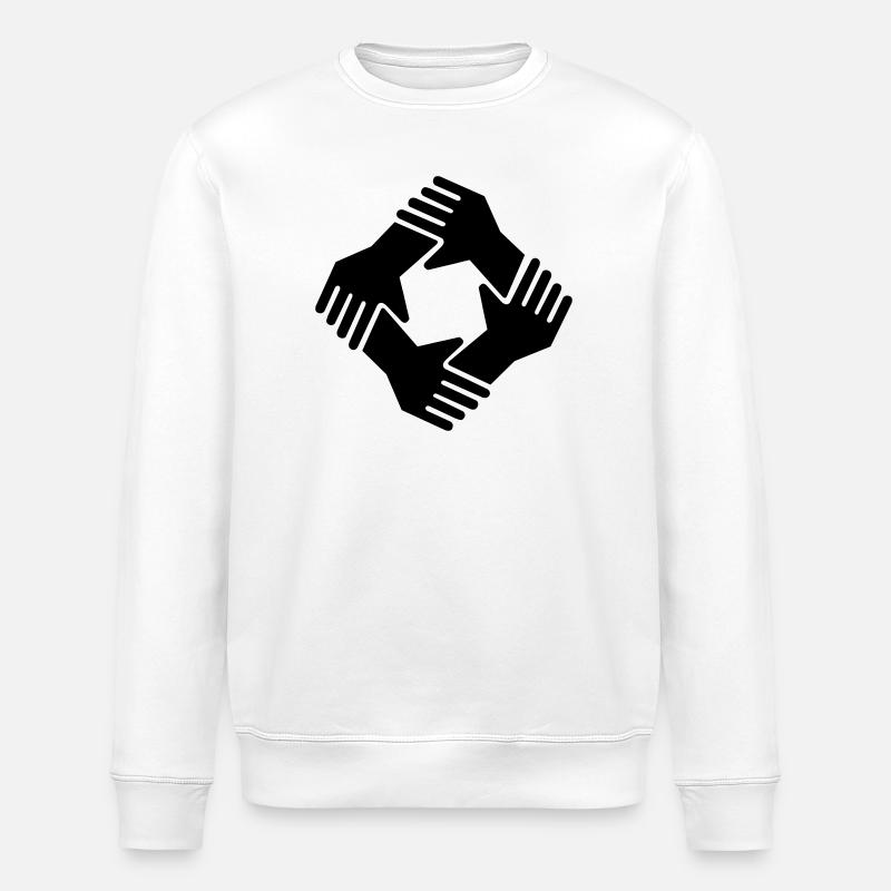 together gemeinsam Zusammenhalt - Stanley/Stella Unisex Bio-Sweatshirt ROLLER - Weiß