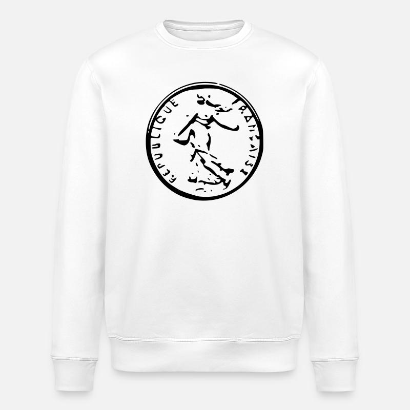 Lassen Franc - Stanley/Stella Unisex Bio-Sweatshirt ROLLER - Weiß