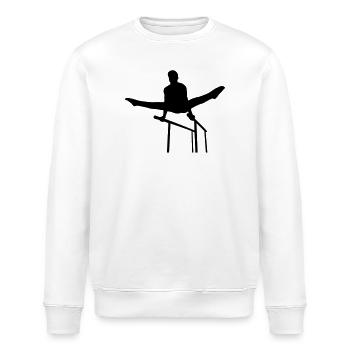 Garçon Gymnastique - Sweat bio ROLLER Stanley/Stella Unisexe - blanc - Devant - Nik (191cm)