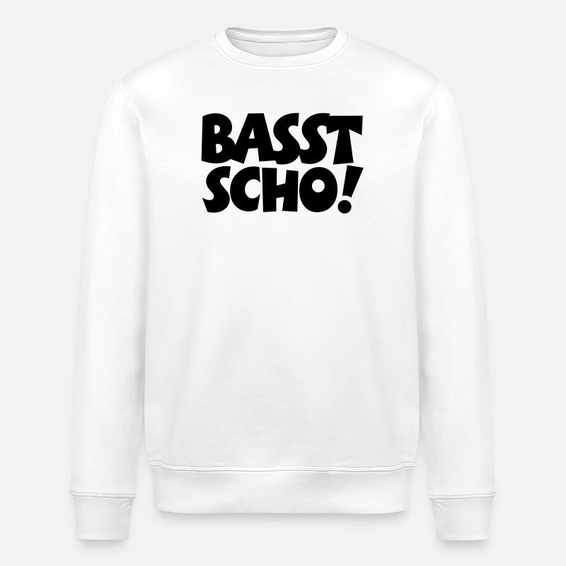 Basst Scho - Stanley/Stella Unisex Bio-Sweatshirt ROLLER - Weiß