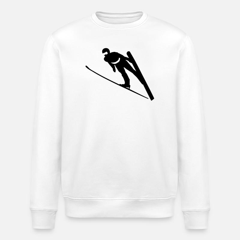 Skisprung - Stanley/Stella Unisex Bio-Sweatshirt ROLLER - Weiß