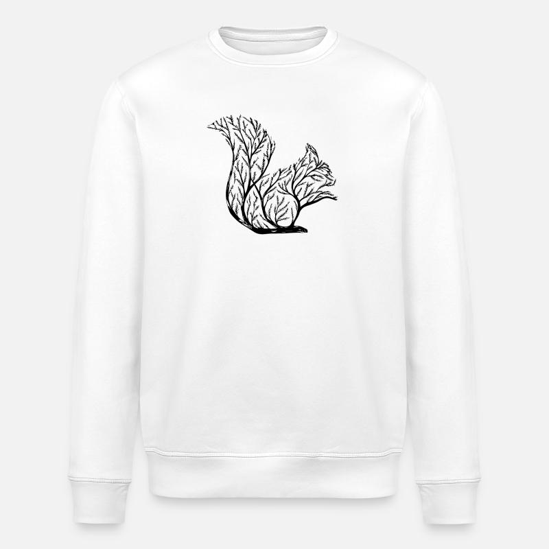 Écureuil orné - Sweat bio ROLLER Stanley/Stella Unisexe - blanc