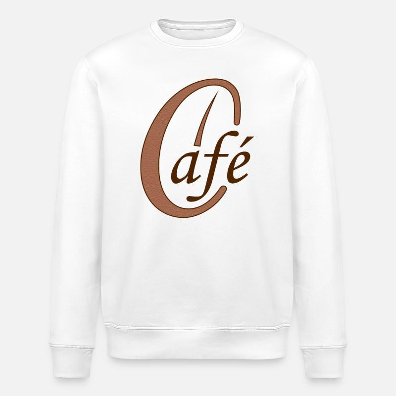 Café grain café café - Sweat bio ROLLER Stanley/Stella Unisexe - blanc