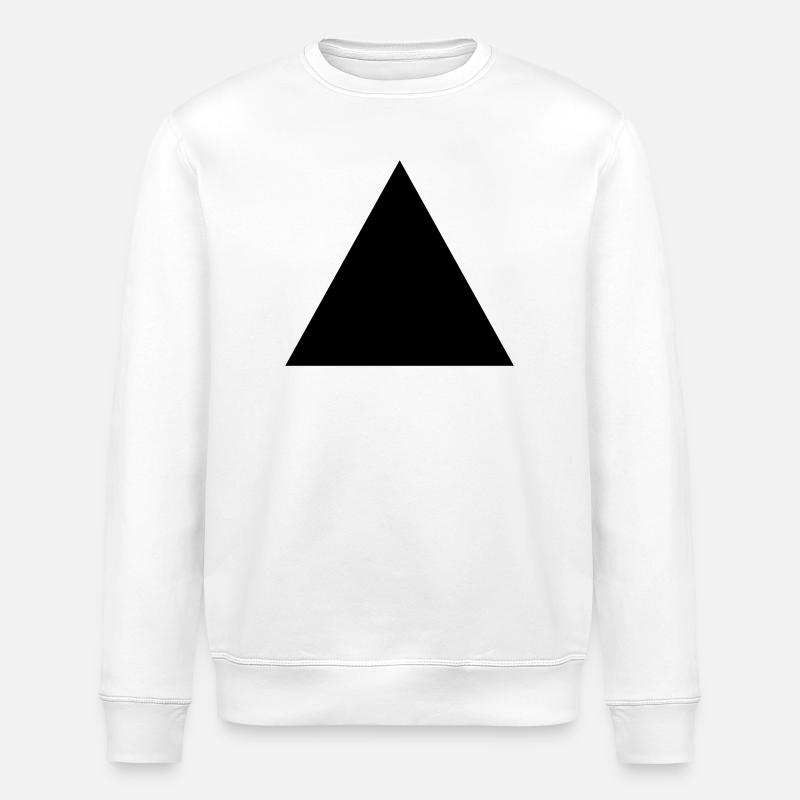hipster triangle shape - Stanley/Stella ROLLER Unisex Organic Sweatshirt - white