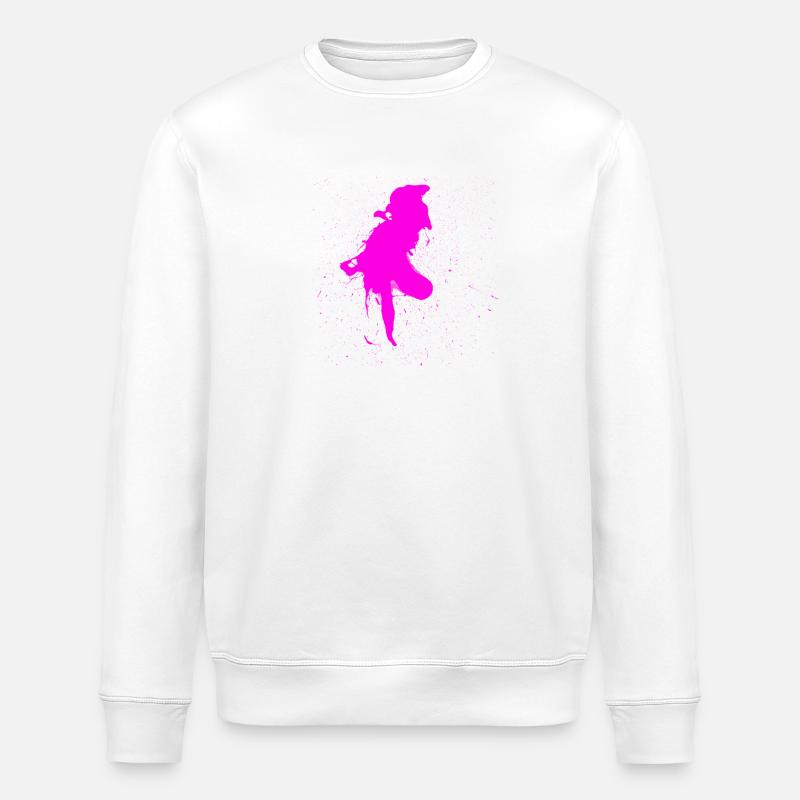 tache de couleur - Sweat bio ROLLER Stanley/Stella Unisexe - blanc