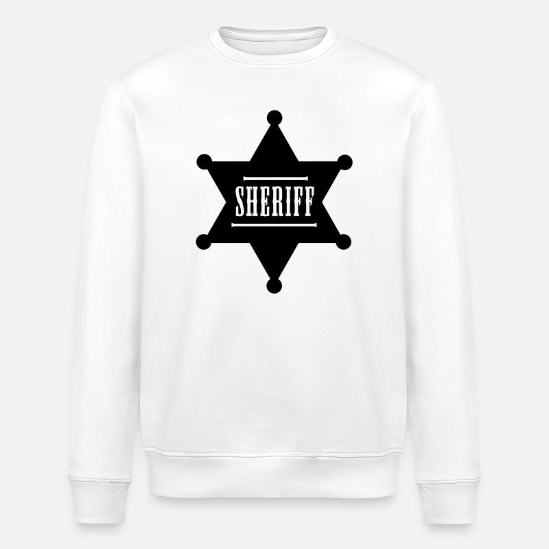 shérif - Sweat bio ROLLER Stanley/Stella Unisexe - blanc