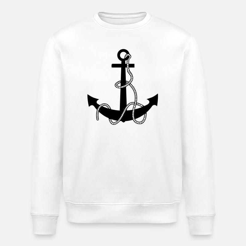 ancre - Sweat bio ROLLER Stanley/Stella Unisexe - blanc