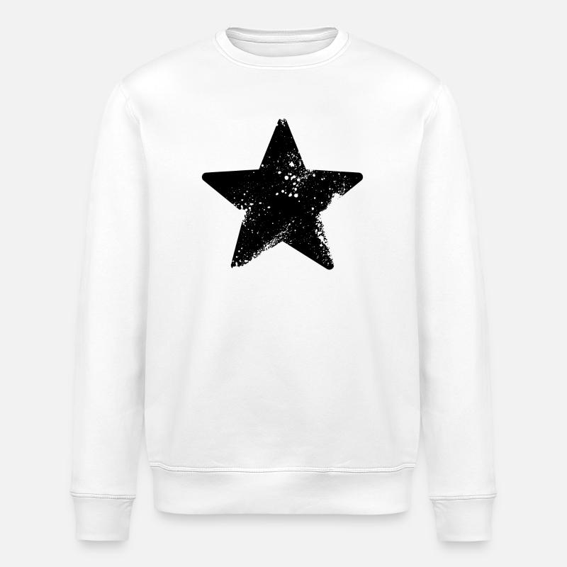 éclaboussure étoiles rock star - Sweat bio ROLLER Stanley/Stella Unisexe - blanc