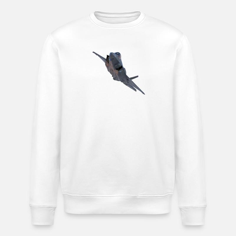 F-35 - Sweat bio ROLLER Stanley/Stella Unisexe - blanc