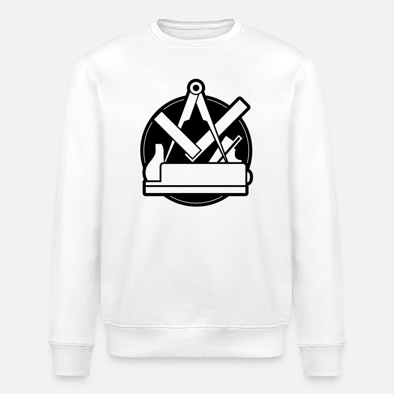 La guilde des menuisiers - Sweat bio ROLLER Stanley/Stella Unisexe - blanc