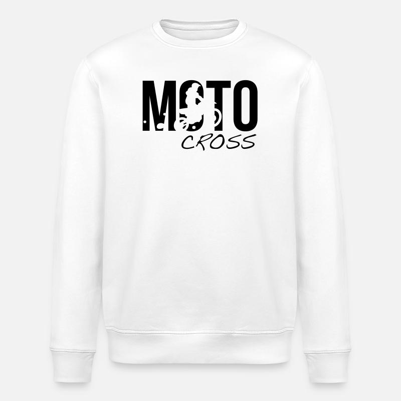motocross - Stanley/Stella Unisex Bio-Sweatshirt ROLLER - Weiß