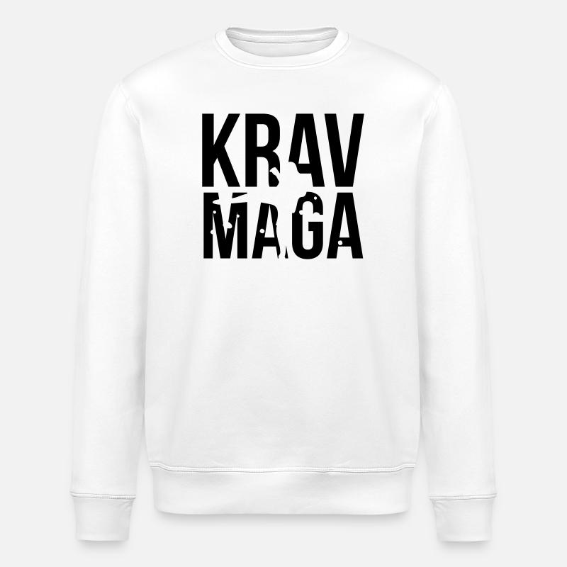 krav maga - Stanley/Stella ROLLER Unisex Organic Sweatshirt - white