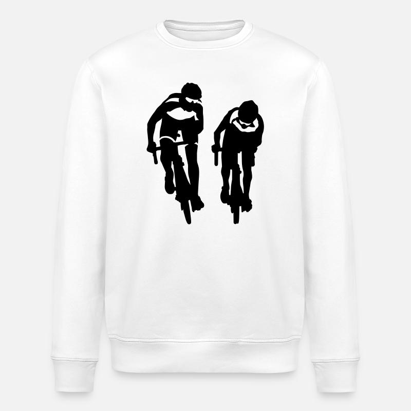 Rennrad - Stanley/Stella Unisex Bio-Sweatshirt ROLLER - Weiß