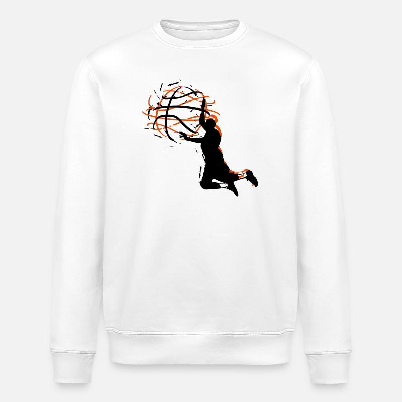 basketball - Stanley/Stella Unisex Bio-Sweatshirt ROLLER - Weiß