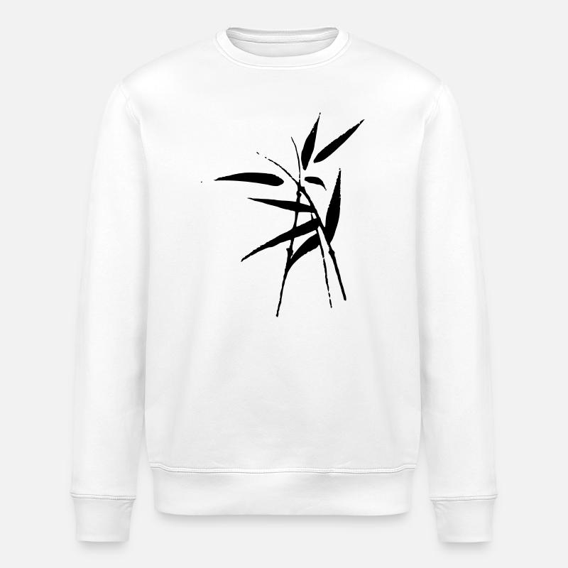 bamboo - Stanley/Stella ROLLER Unisex Organic Sweatshirt - white