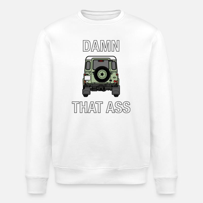 Defender - Damn That Ass - Sweat bio ROLLER Stanley/Stella Unisexe - blanc