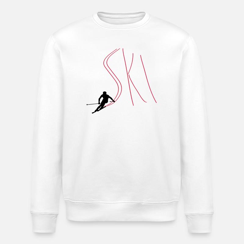 Ski - Sweat bio ROLLER Stanley/Stella Unisexe - blanc