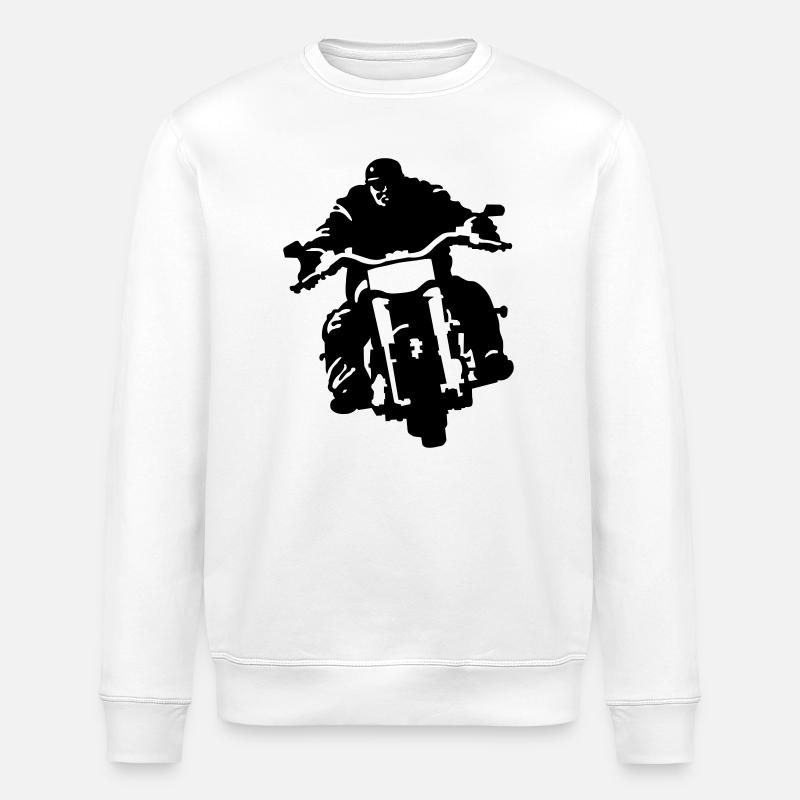biker - Sweat bio ROLLER Stanley/Stella Unisexe - blanc