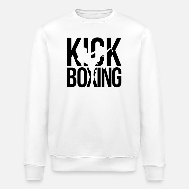 kick boxing - Stanley/Stella ROLLER Unisex Organic Sweatshirt - white