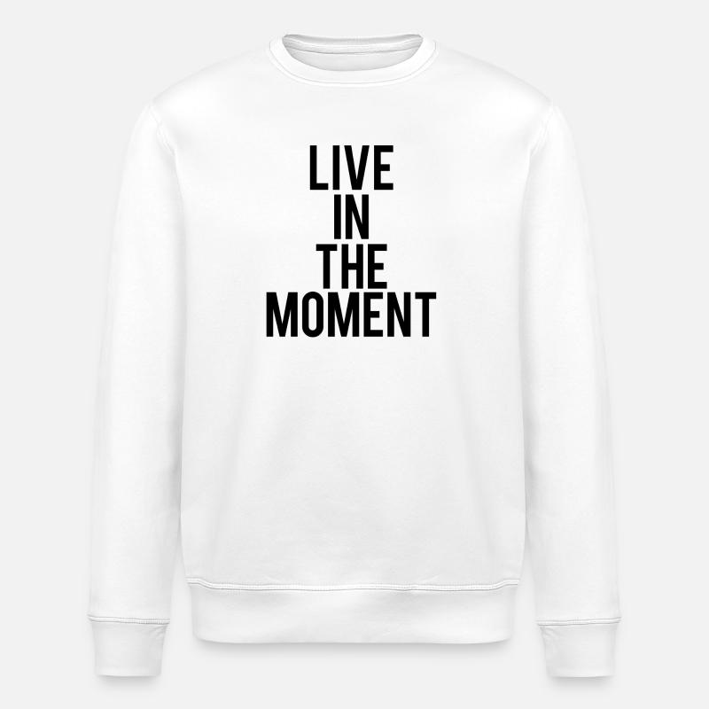 En direct dans le moment. - Sweat bio ROLLER Stanley/Stella Unisexe - blanc