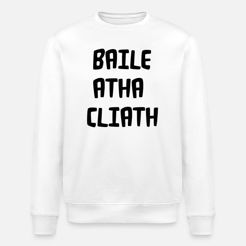 Baile Atha Cliath - Stanley/Stella ROLLER Unisex Organic Sweatshirt - white