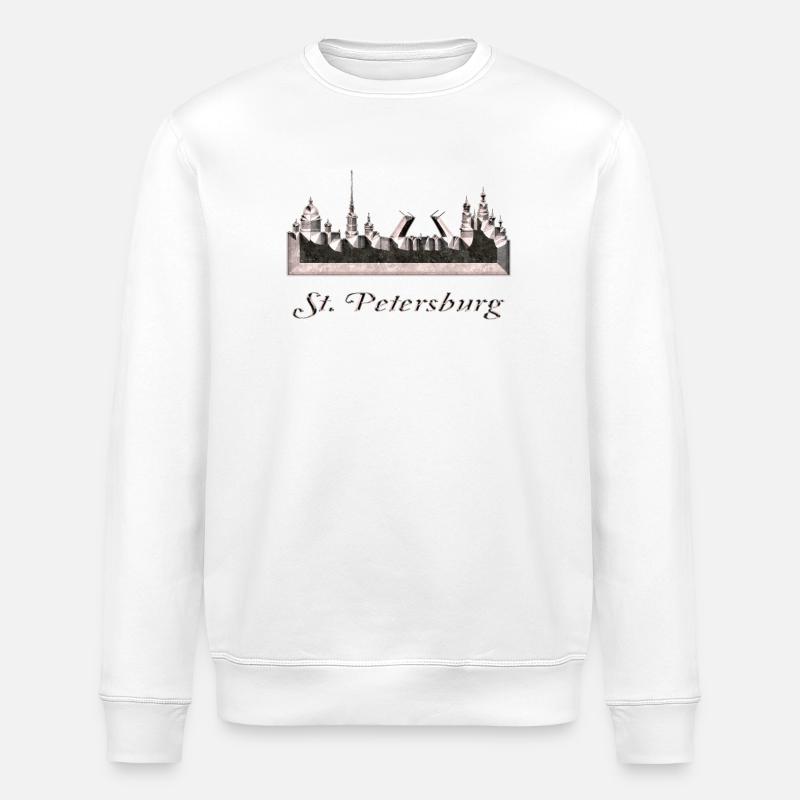 St. Petersburg - Stanley/Stella Unisex Bio-Sweatshirt ROLLER - Weiß