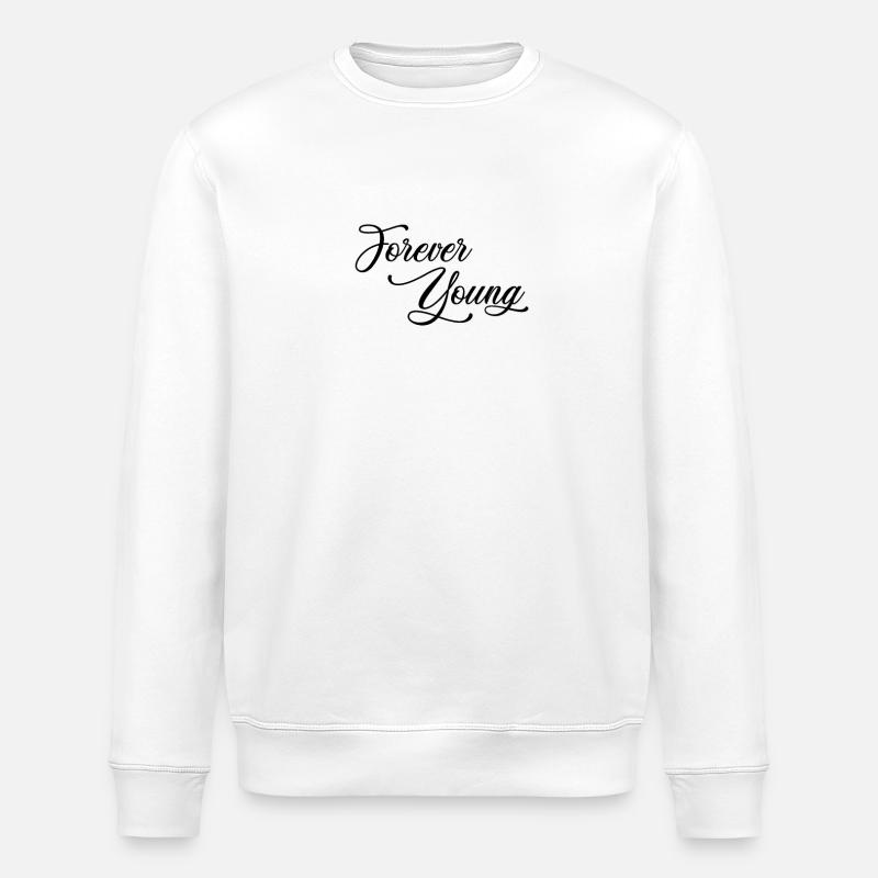 Forever Young - noir - Sweat bio ROLLER Stanley/Stella Unisexe - blanc