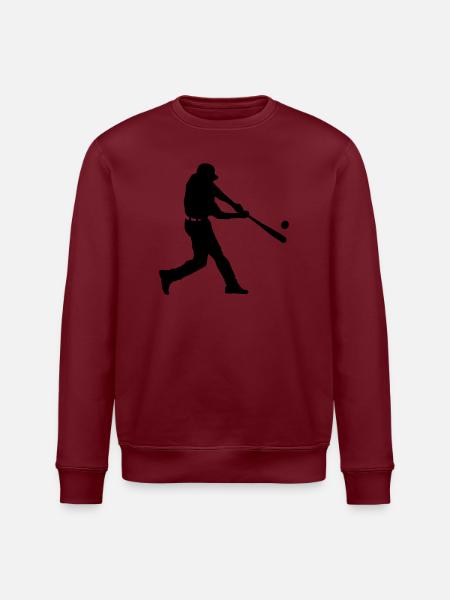 baseball player - Stanley/Stella ROLLER Unisex Organic Sweatshirt - white