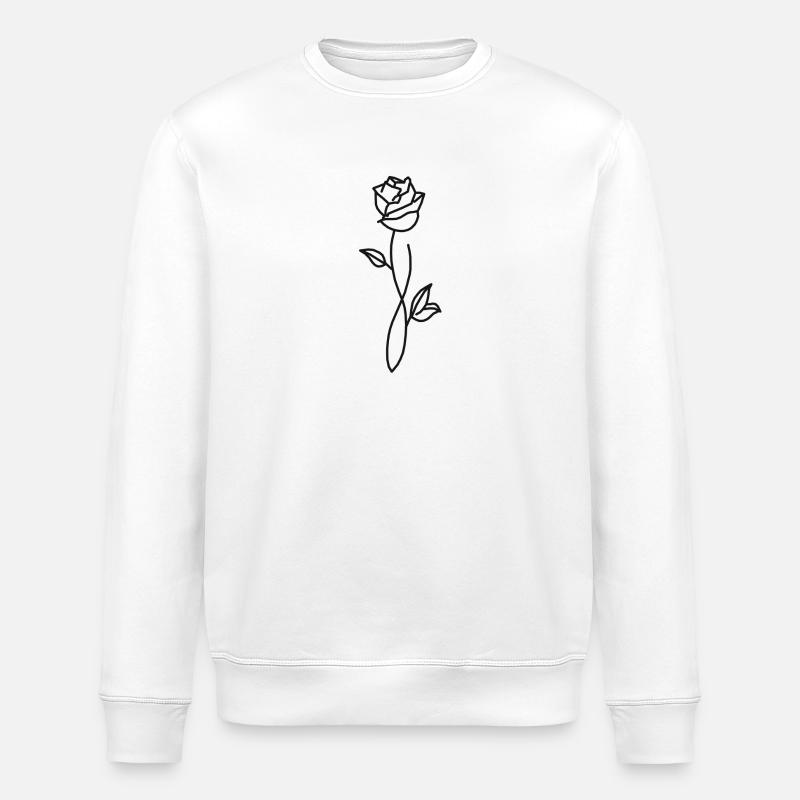 Rose - Stanley/Stella Unisex Bio-Sweatshirt ROLLER - Weiß