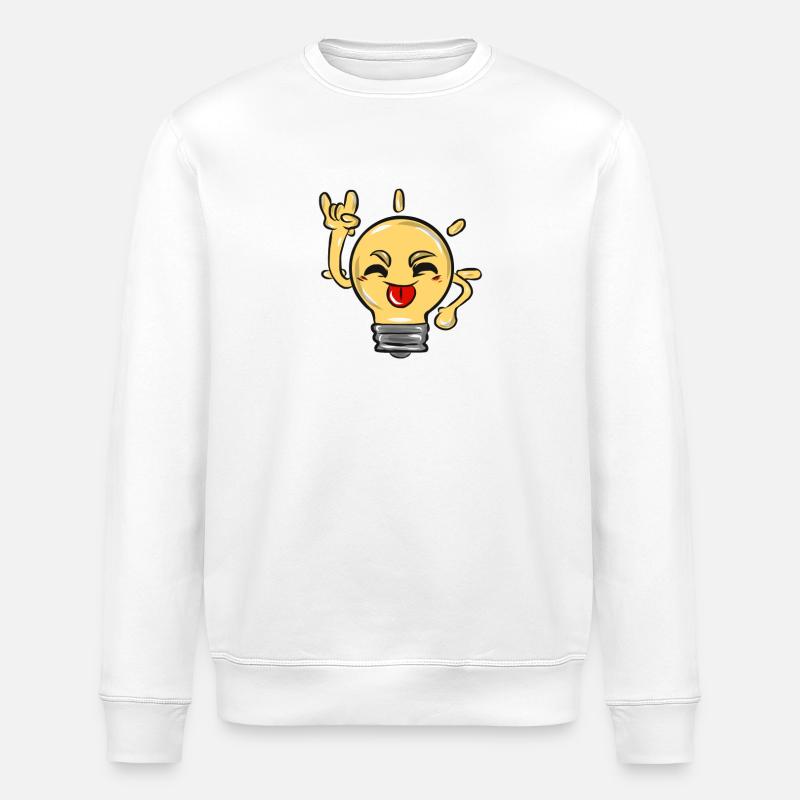 Ampoule à incandescence - Sweat bio ROLLER Stanley/Stella Unisexe - blanc