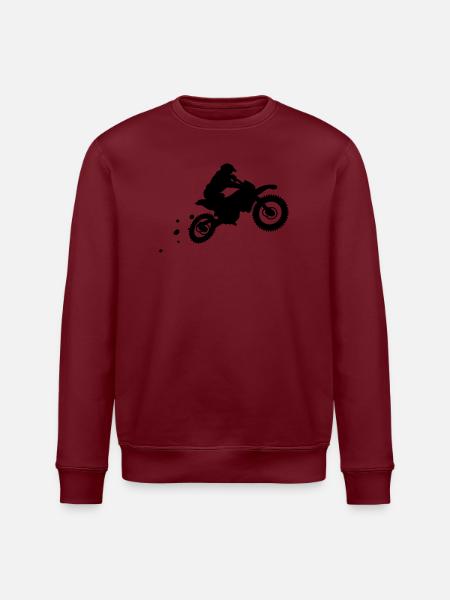 motor bike - Stanley/Stella ROLLER Unisex Organic Sweatshirt - white