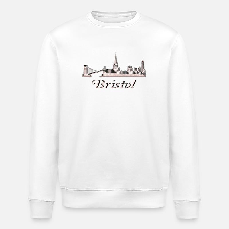 Bristol - Stanley/Stella ROLLER Unisex Organic Sweatshirt - white
