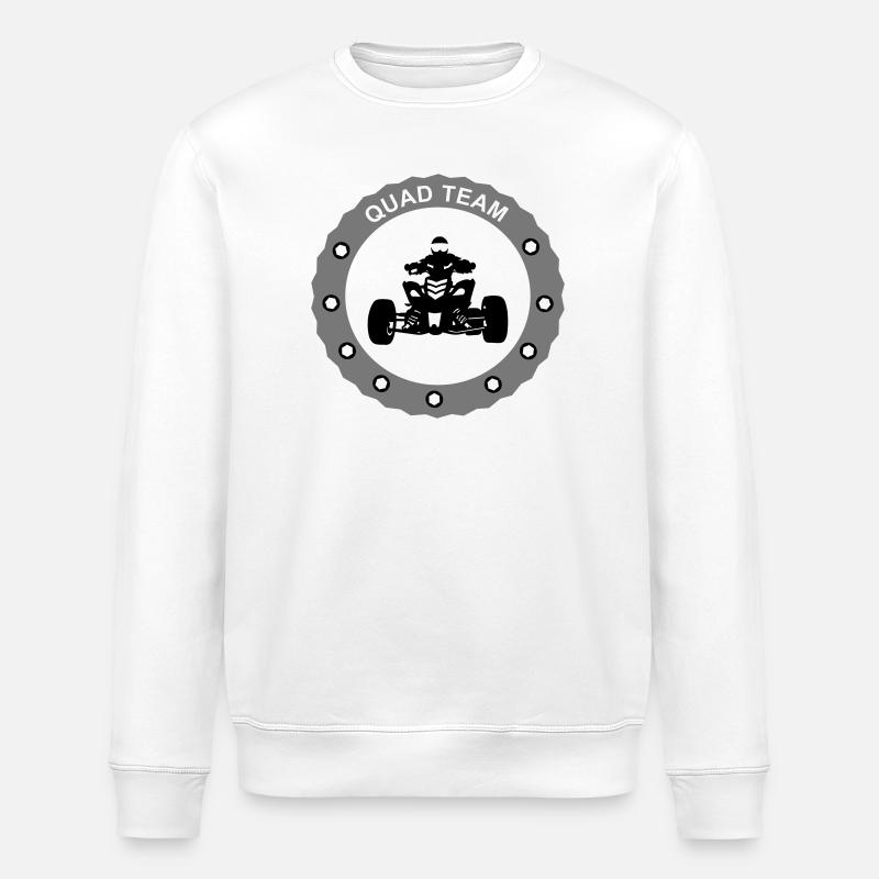 Quad team - Stanley/Stella Unisex Bio-Sweatshirt ROLLER - Weiß