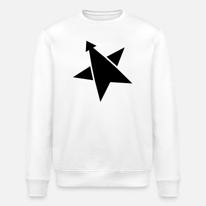 Rocket STAR - Stanley/Stella ROLLER Unisex Organic Sweatshirt - white