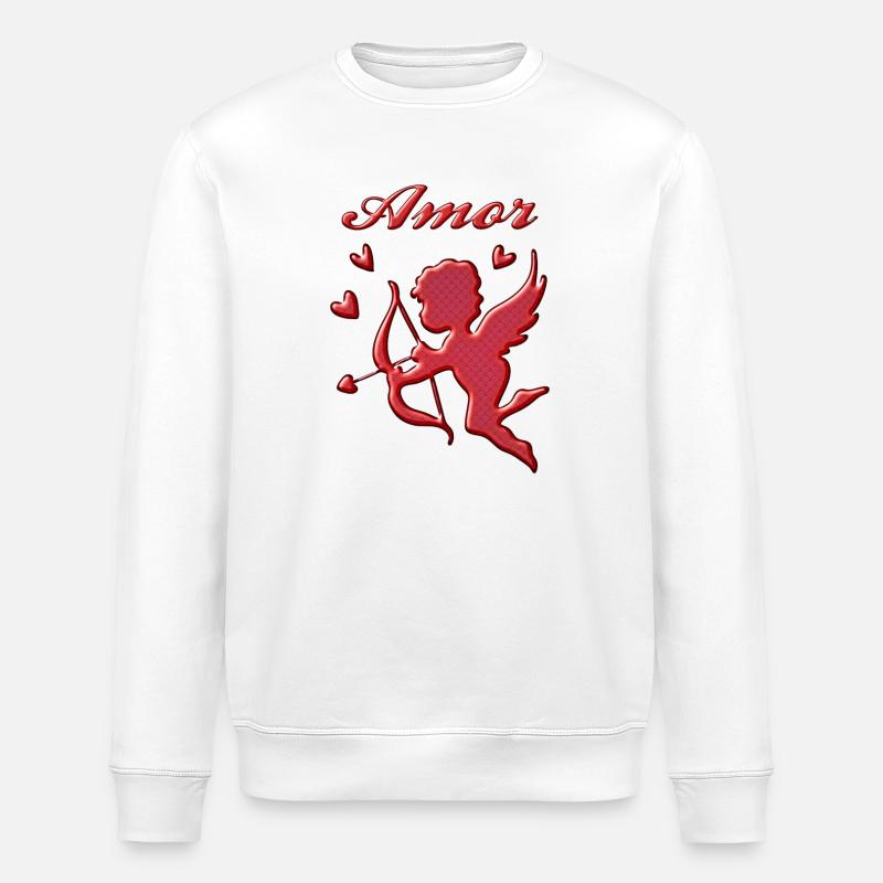 Amor - Stanley/Stella Unisex Bio-Sweatshirt ROLLER - Weiß