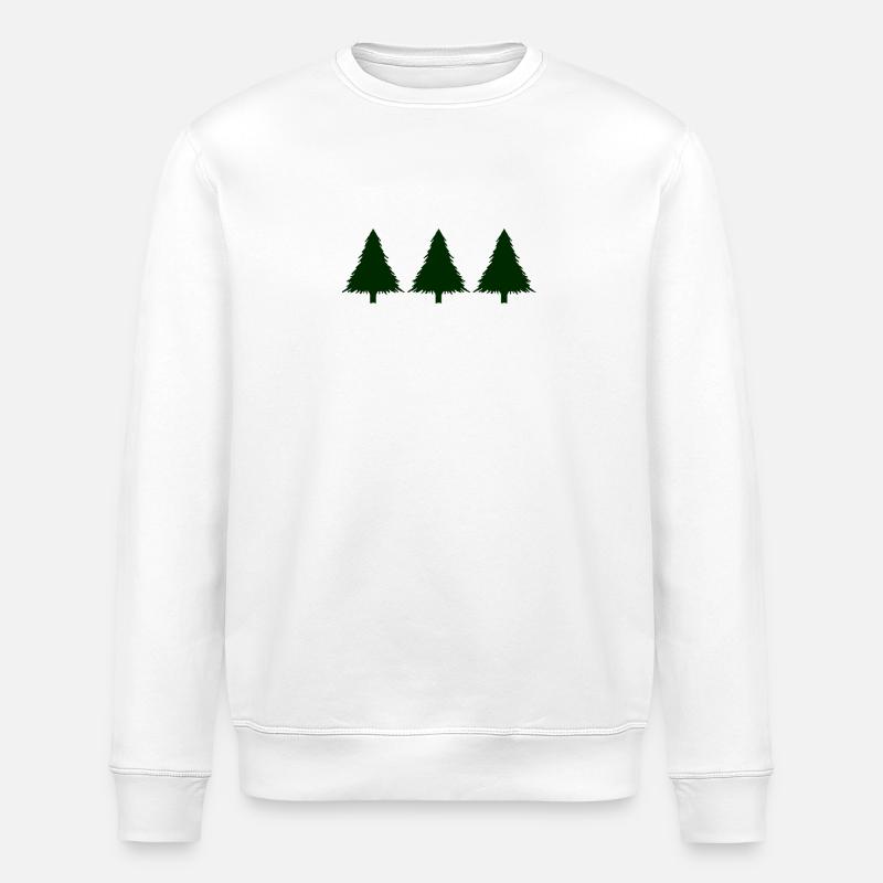 Tannenbaum - Stanley/Stella Unisex Bio-Sweatshirt ROLLER - Weiß