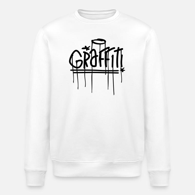 graffiti - Stanley/Stella ROLLER Unisex Organic Sweatshirt - white