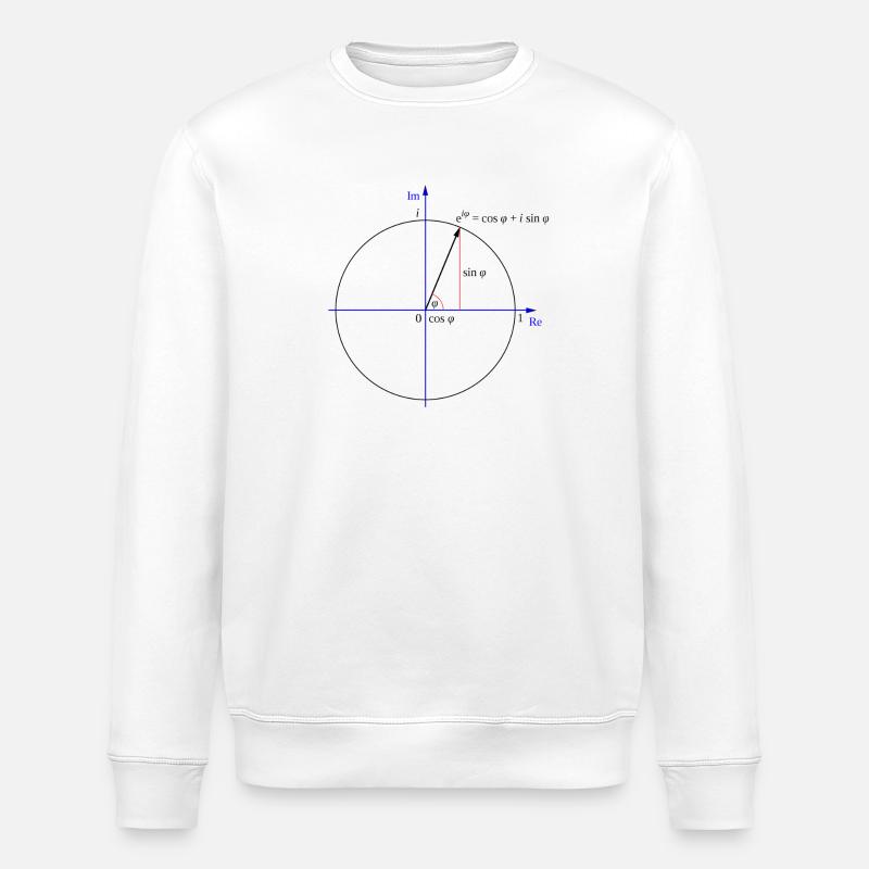 Euler's formula - Stanley/Stella ROLLER Unisex Organic Sweatshirt - white